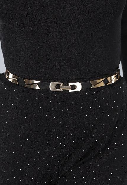 NEW2412 Rekbare Riem met Gouden Details