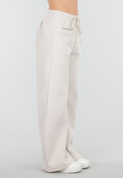 NEW250226 Beige Barrel Joggingbroek met Trekkoord