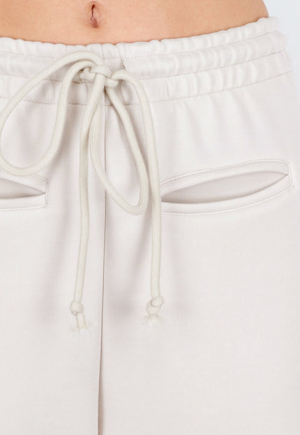 NEW250226 Beige Barrel Joggingbroek met Trekkoord