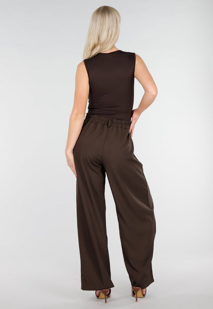 NEW250226 Bruine Body met Vierkante Hals