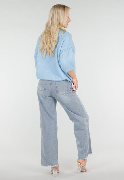 NEW250226 Lichtblauwe Zachte Trui