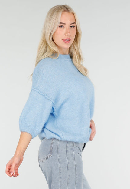 NEW250226 Lichtblauwe Zachte Trui