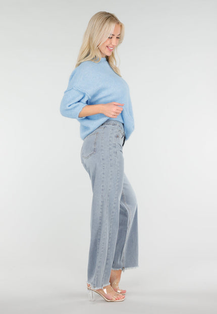 NEW250226 Lichtblauwe Zachte Trui