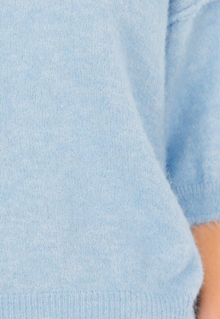 NEW250226 Lichtblauwe Zachte Trui