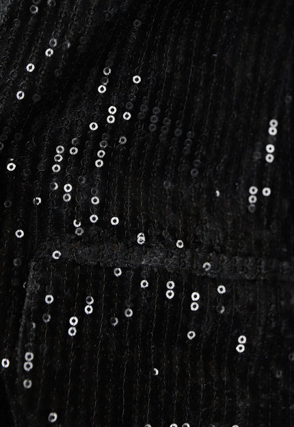 NEW2510 Zwarte Blazer met Pailletten