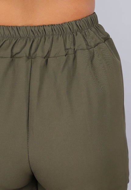 OP=OP.07.NL 2-delige Khaki Blazer Skort Set met Gouden Marine Knopen