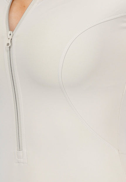 NEW260325 Beige Sport Playsuit