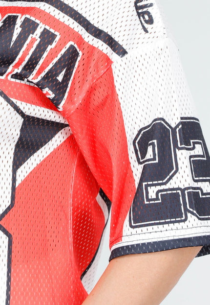 NEW260325 Sportieve Baseballjersey met V-hals