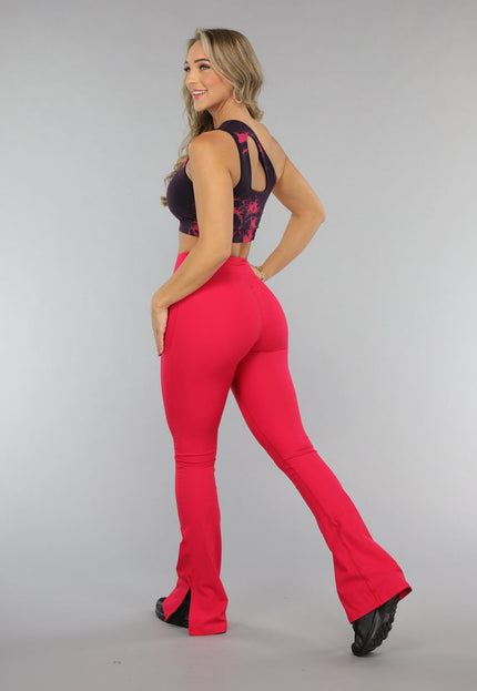 NEW2606 One Shoulder Sport-bh met Tie Dye Print