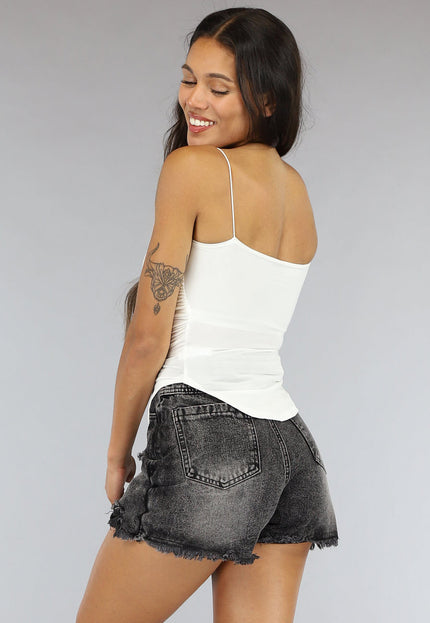 NEW2607 Wit Effen Topje met Vulling