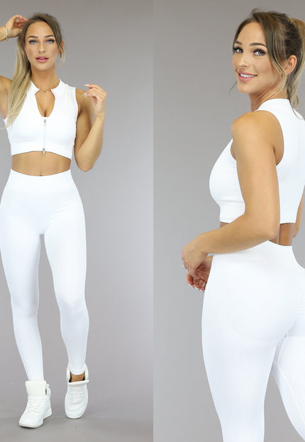 NEW2610 Witte Grove Rib Sport Legging