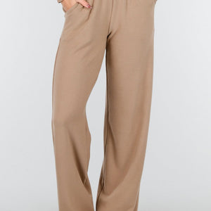 NEW261125 Beige Stretch Fleece Broek