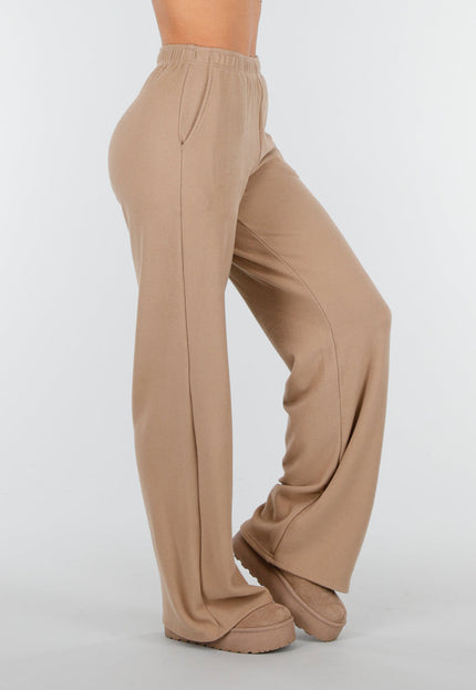NEW261125 Beige Stretch Fleece Broek