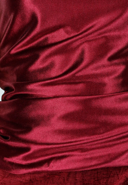 OP=OP.AV.12 Bordeaux Satijnen Top met Pads