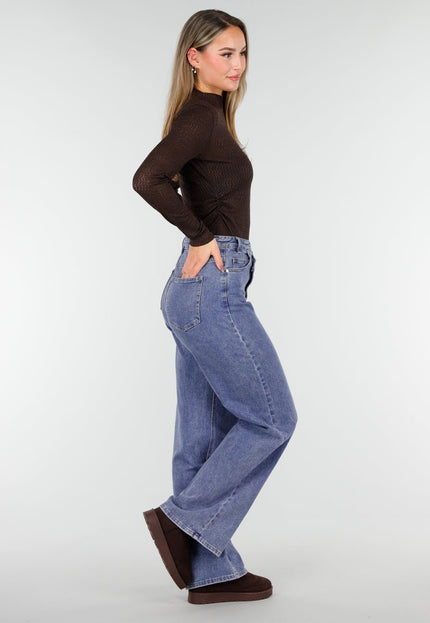 NEW261125 Bruine Mesh Top