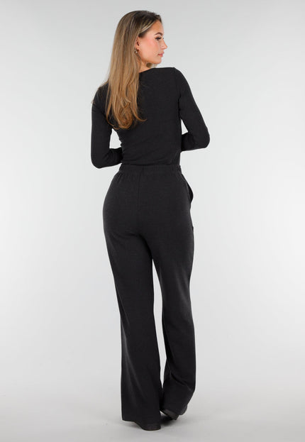NEW261125 Grijze Lightweight Fleece Stretch Broek