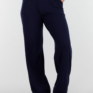 NEW261125 Navy Stretch Fleece Broek