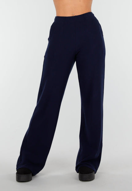 NEW261125 Navy Stretch Fleece Broek