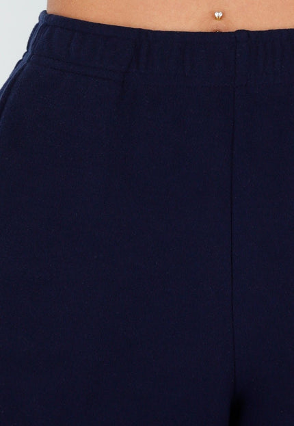 NEW261125 Navy Stretch Fleece Broek