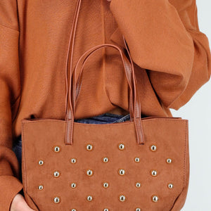 NEW261125 Studded Shopper