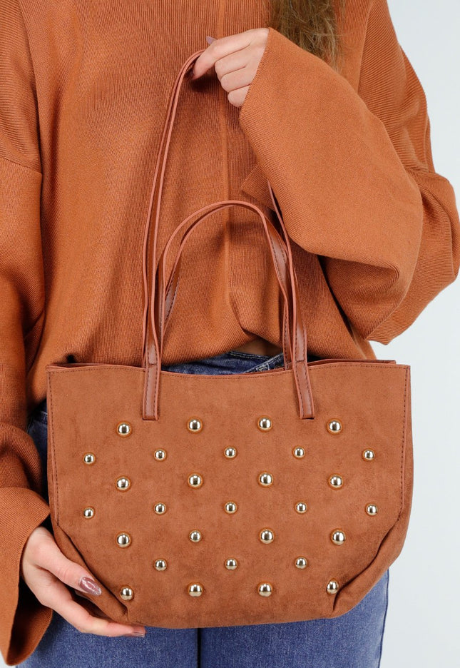 NEW261125 Studded Shopper