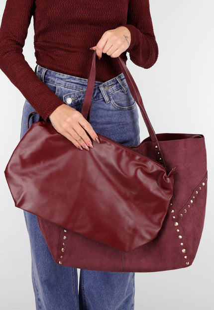 NEW261125 Tote Tas met Studs