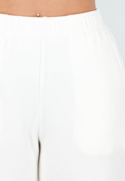 NEW261125 Witte Fleece Stretch Broek