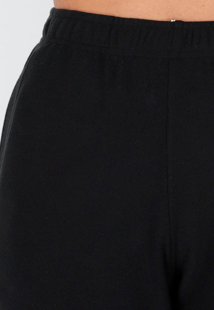 NEW261125 Zwarte Fleece Stretch Broek