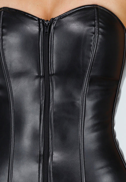 NEW261125 Zwarte Strapless ShapewearJurk