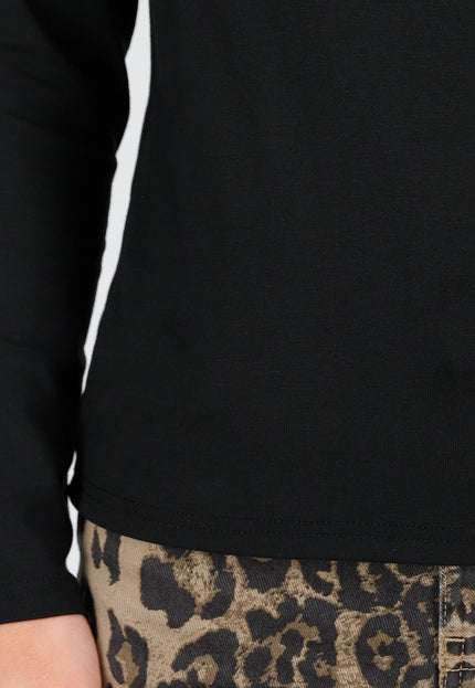 NEW261125 Zwarte Stretch Top