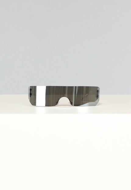 NEW2703 Witte Festival Bril met Spiegelglas