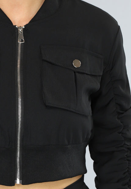 NEW2703 Zwarte Matching Skort Set