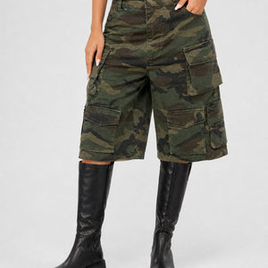 NEW270526 Camouflage Cargo Bermuda Short