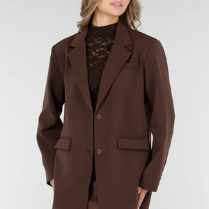 NEW270825 Bruine Oversized Blazer