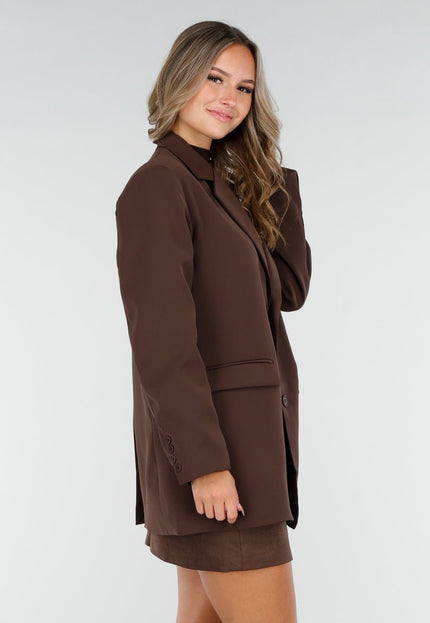 NEW270825 Bruine Oversized Blazer