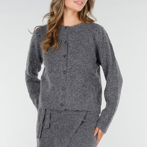 NEW270825 Grijs Gebreid Vest