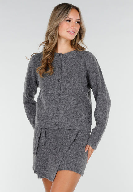 NEW270825 Grijs Gebreid Vest