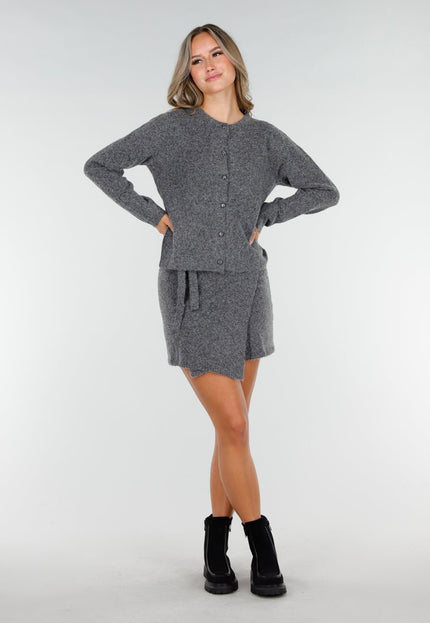 NEW270825 Grijs Gebreid Vest