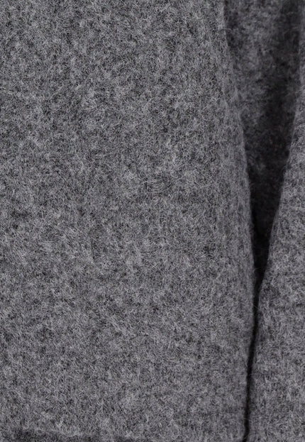 OP=OP.02.NL Grijze Stretch Kabeltrui