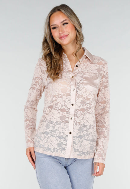 OP=OP.03.S Kanten Blouse met Satijn