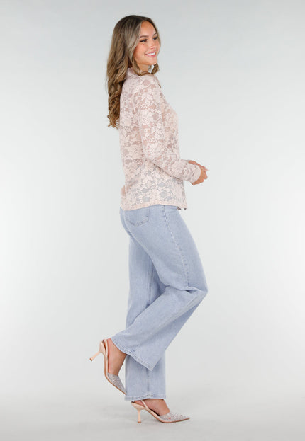 OP=OP.03.S Kanten Blouse met Satijn