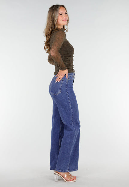 NEW270825 Khaki Kanten Stretch Top