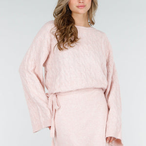 OP=OP.02.NL Lichtroze Stretch Kabeltrui