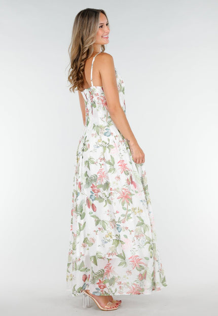 OP=OP.AV.09 Maxi Jurk met Bloemenprint