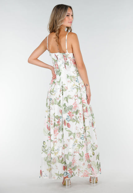 OP=OP.AV.09 Maxi Jurk met Bloemenprint