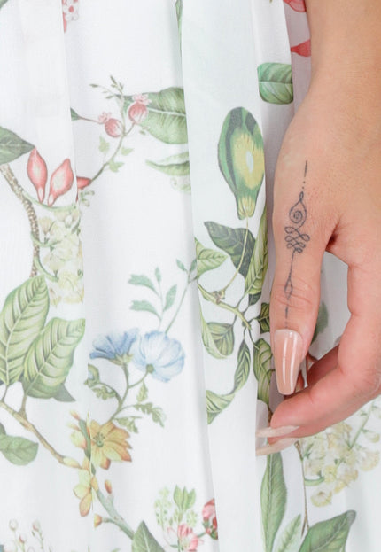 OP=OP.AV.09 Maxi Jurk met Bloemenprint