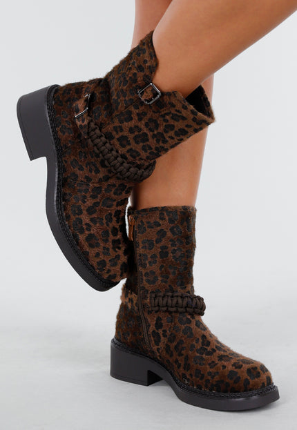 OP=OP.42.S Panterprint Enkellaarsjes