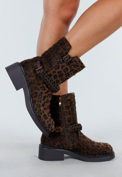 OP=OP.42.S Panterprint Enkellaarsjes