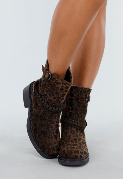 OP=OP.42.S Panterprint Enkellaarsjes