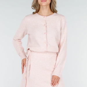 NEW270825 Roze Gebreid Vest